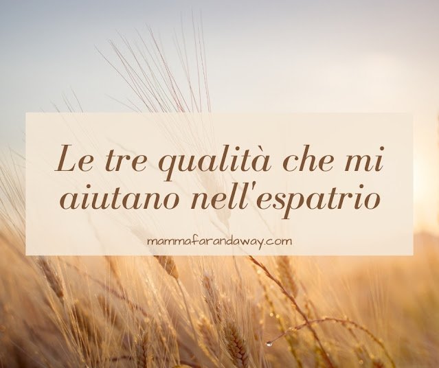 Qualita che aiutano in espatrio