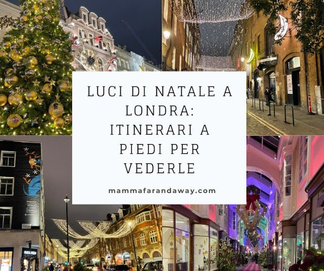 illuminazioni di natale a Londra