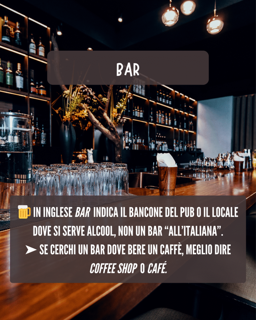 bar in inglese significato