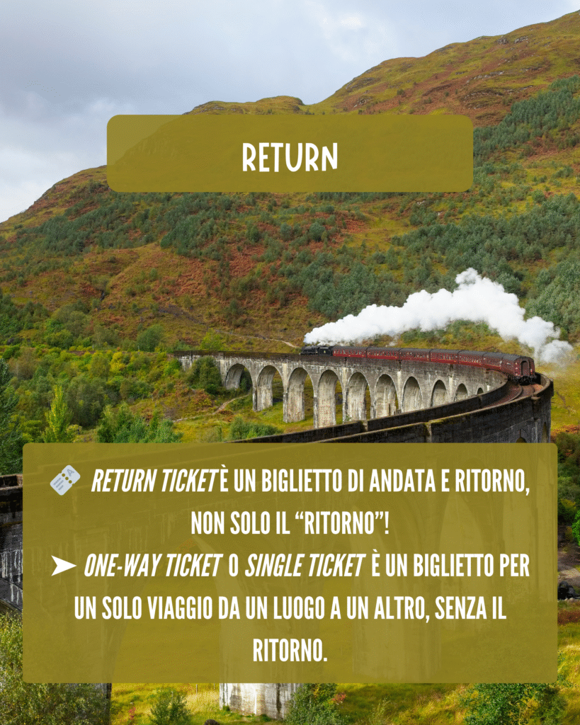 significato di return ticket in inglese