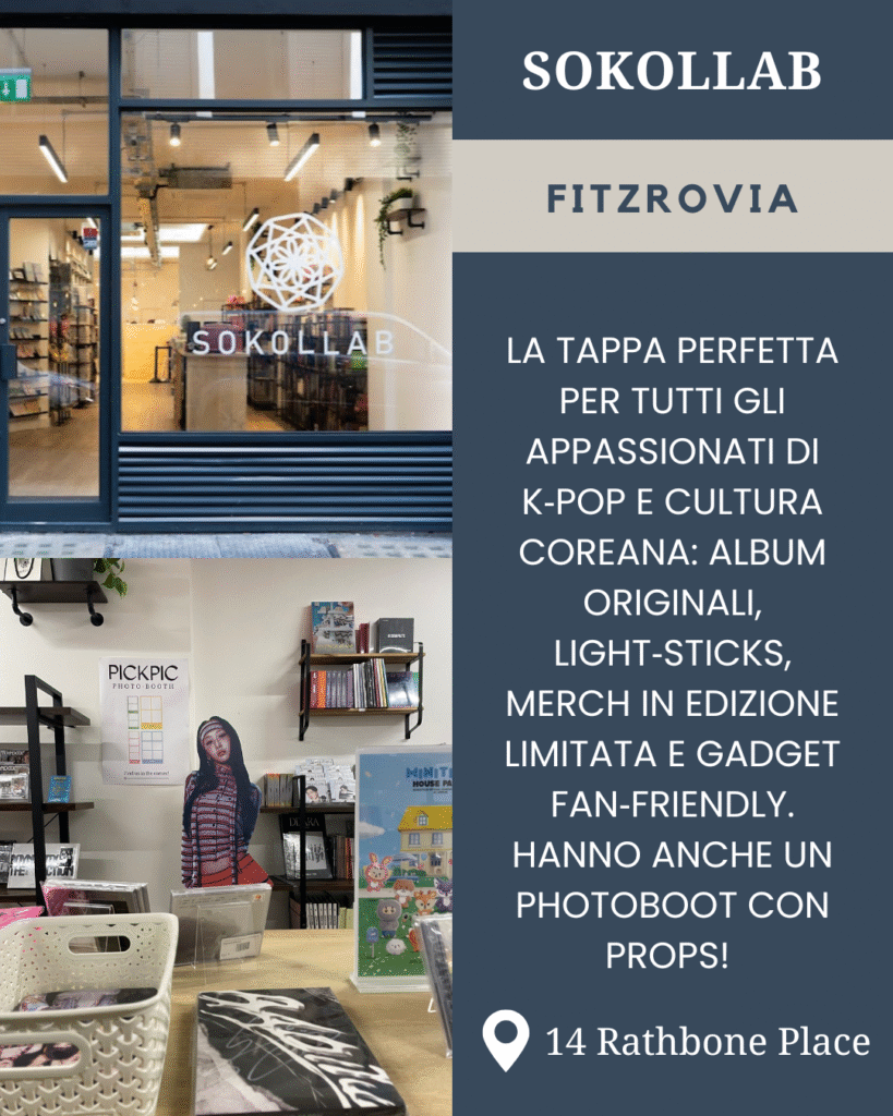 negozio cultura pop coreana a Londra