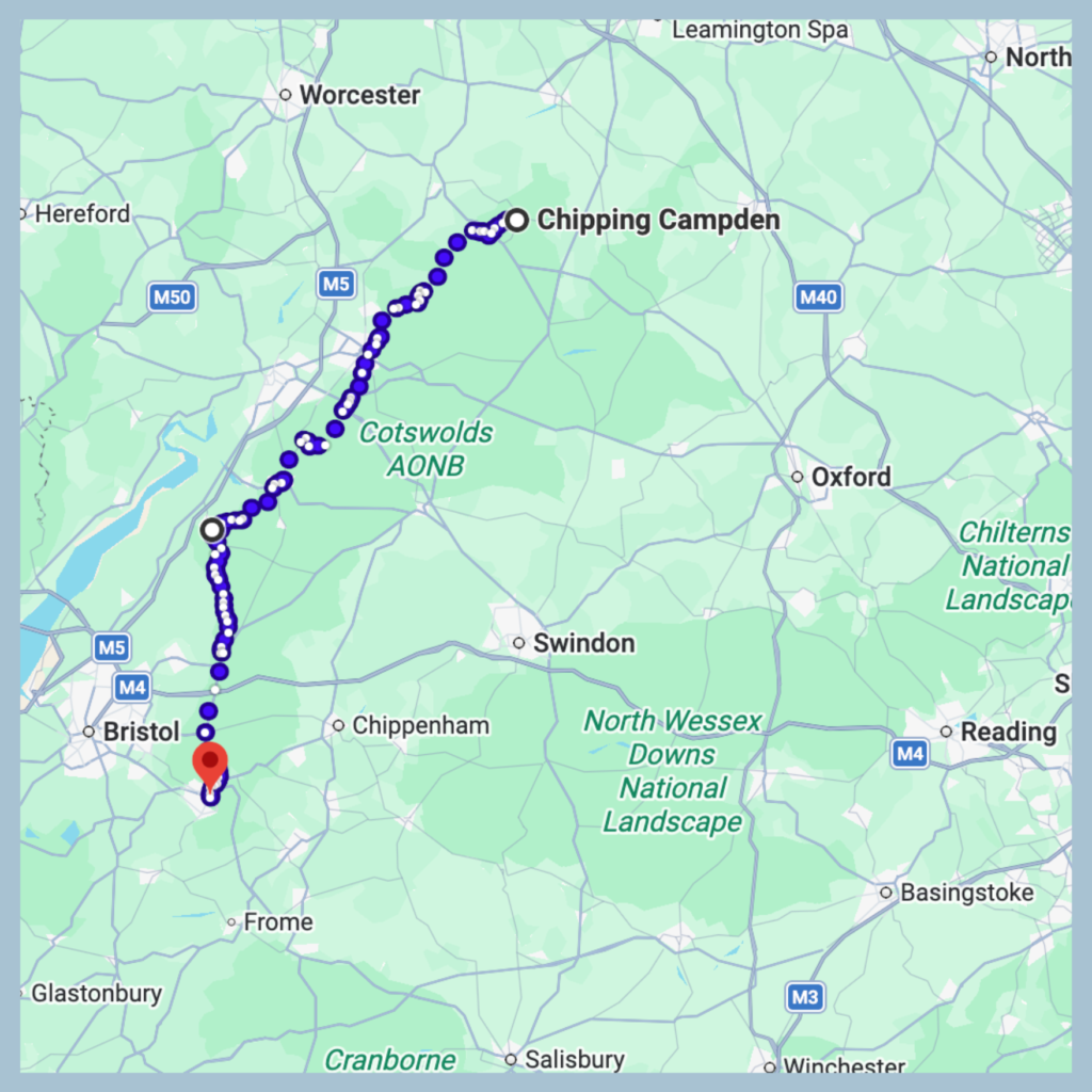 percorso cammino cotswold way